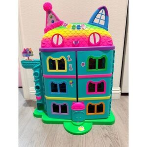 Gabby's Dollhouse Celebration Dollhouse Teal Rainbow Party Playset Only
